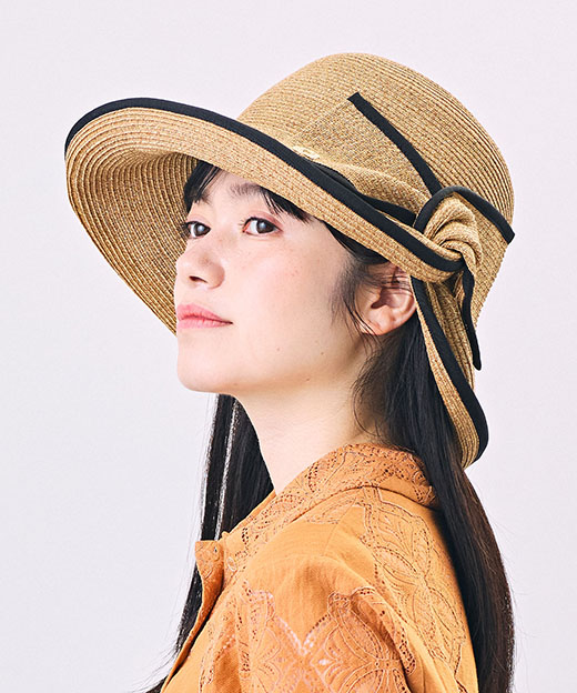 モデル頭囲：54cm 着用サイズ：ONESIZE