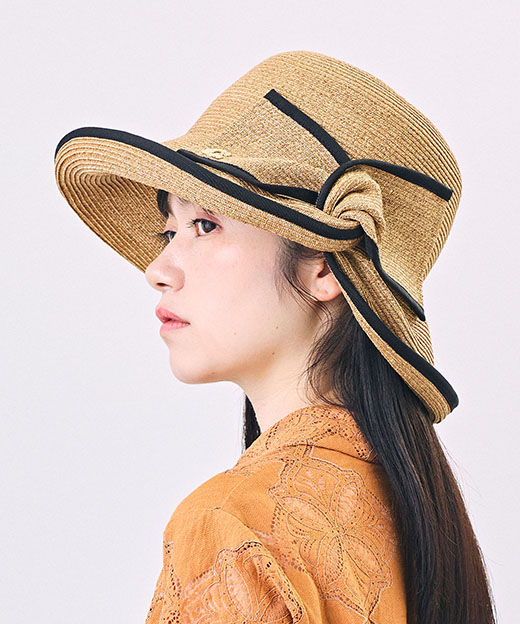 モデル頭囲：54cm 着用サイズ：ONESIZE