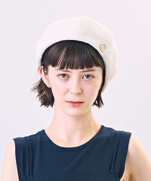 モデル頭囲：52cm 着用サイズ：ONESIZE