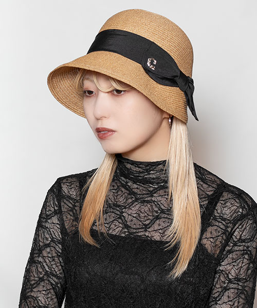 モデル頭囲：58cm 着用サイズ：ONESIZE