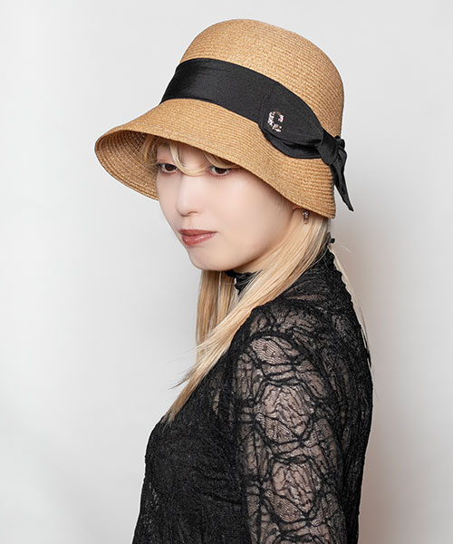 モデル頭囲：58cm 着用サイズ：ONESIZE