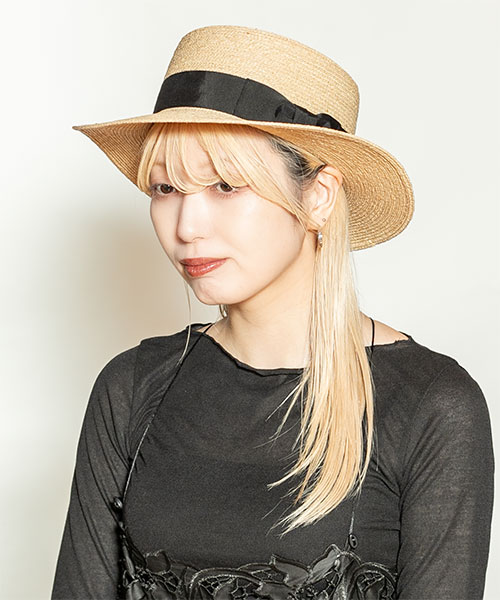 モデル頭囲：58cm 着用サイズ：ONESIZE