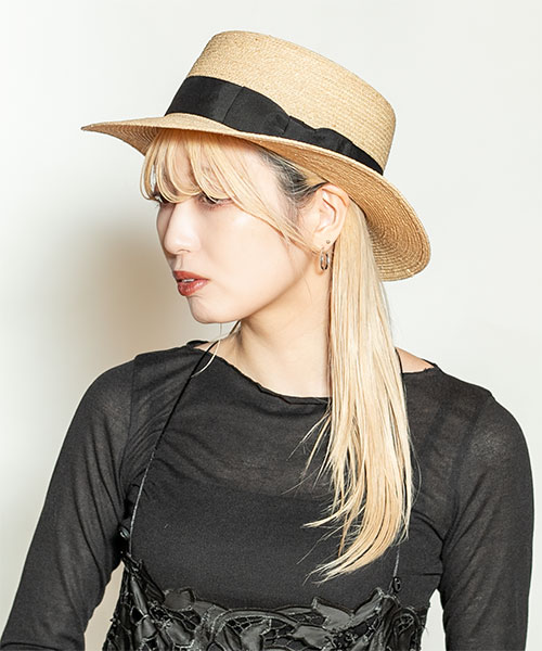 モデル頭囲：58cm 着用サイズ：ONESIZE