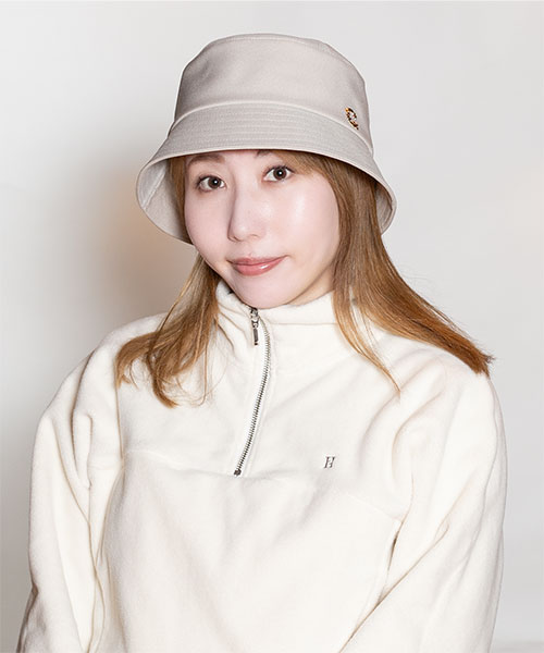 モデル頭囲：56cm 着用サイズ：ONESIZE