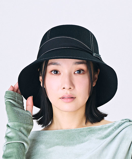 BLACK　モデル頭囲：55.5cm