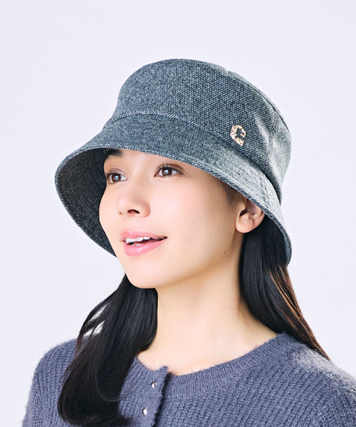 モデル頭囲：56cm 着用サイズ：ONESIZE