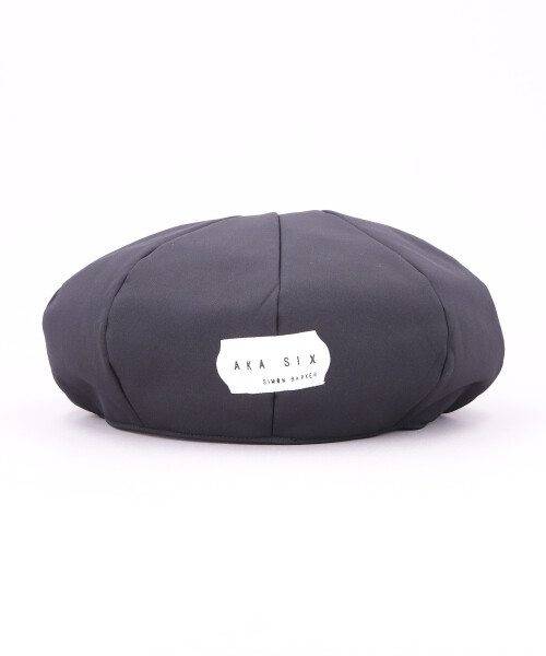 AKA SIX POLY NEWS BOY CAP BLACK ONESIZE