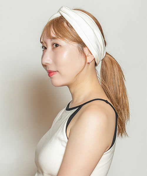 モデル頭囲：56cm 着用サイズ：ONESIZE