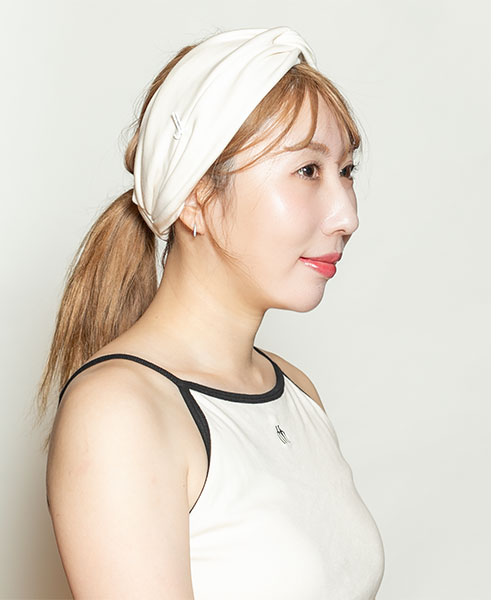 モデル頭囲：56cm 着用サイズ：ONESIZE