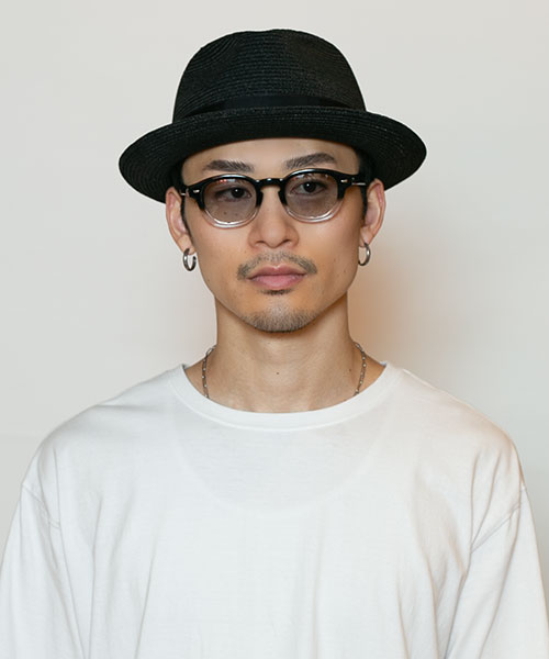 モデル頭囲：58.5cm 着用サイズ：59cm