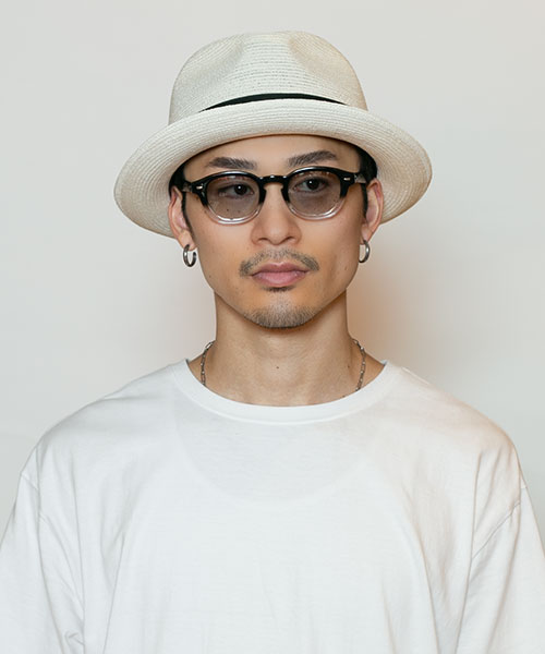 モデル頭囲：58.5cm 着用サイズ：62cm