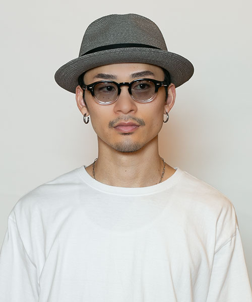 モデル頭囲：58.5cm 着用サイズ：58cm