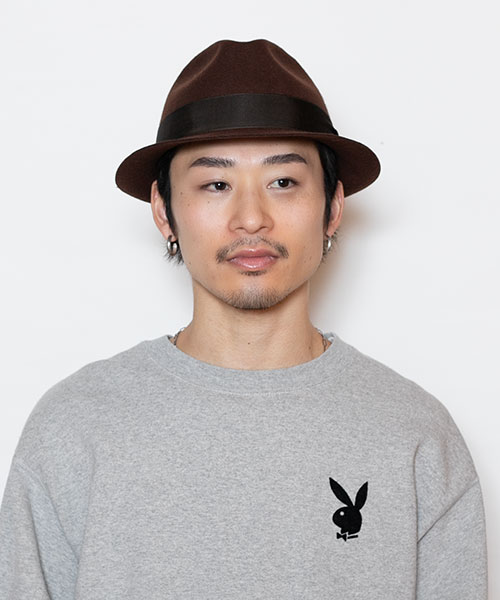 BROWN モデル頭囲：58.5cm 着用サイズ：58