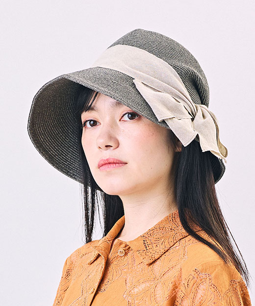 モデル頭囲：54cm 着用サイズ：ONESIZE