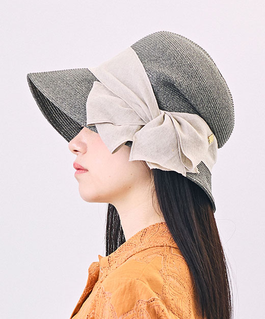 モデル頭囲：54cm 着用サイズ：ONESIZE