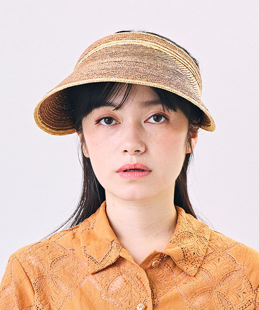 モデル頭囲：54cm 着用サイズ：ONESIZE