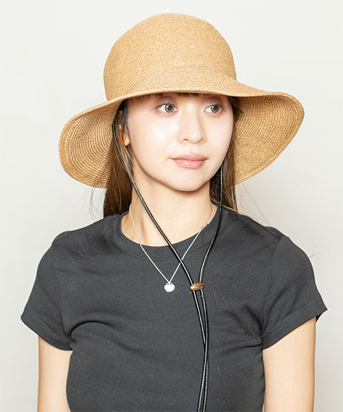 モデル頭囲：56cm 着用サイズ：ONESIZE