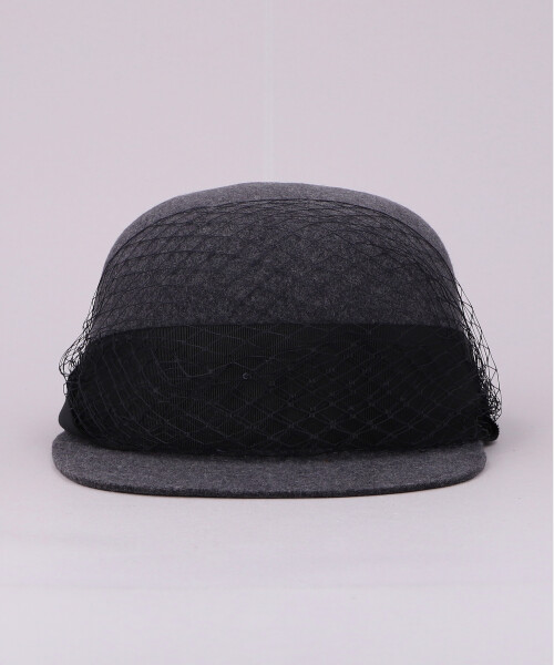 CAP WITH TULLE BROWN ONESIZE