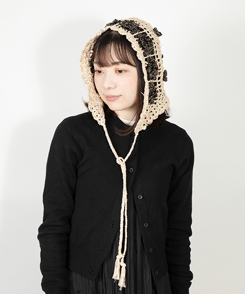 モデル頭囲：56cm 着用サイズ：ONESIZE