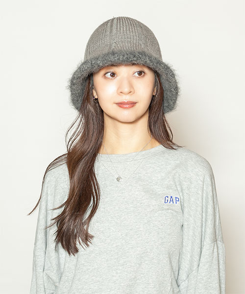 モデル頭囲：56cm 着用サイズ：ONESIZE