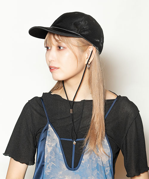 モデル頭囲：58cm 着用サイズ：ONESIZE