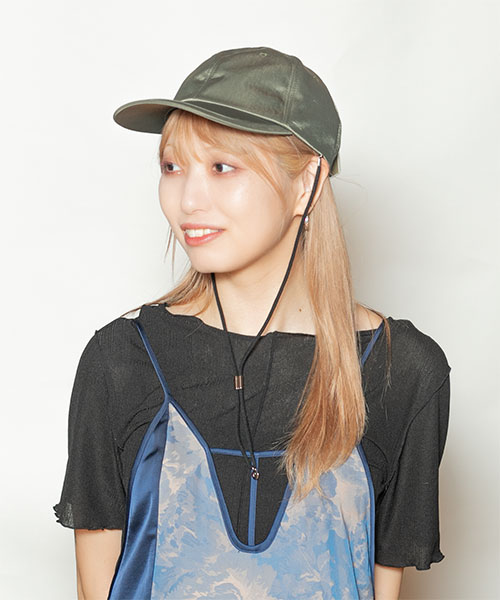 モデル頭囲：58cm 着用サイズ：ONESIZE