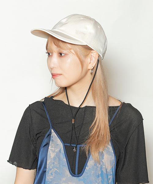 モデル頭囲：58cm 着用サイズ：ONESIZE