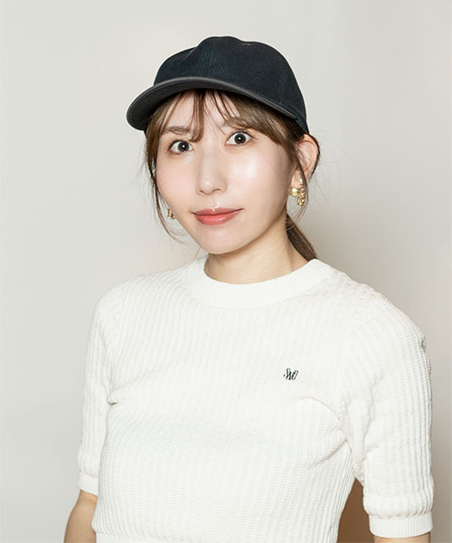 モデル頭囲：56cm 着用サイズ：ONESIZE