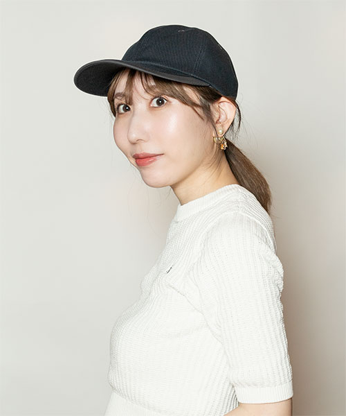 モデル頭囲：56cm 着用サイズ：ONESIZE