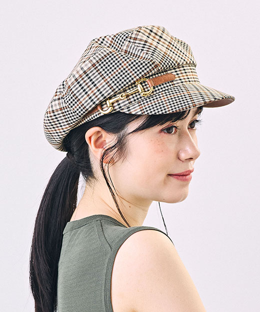 モデル頭囲：54cm 着用サイズ：ONESIZE