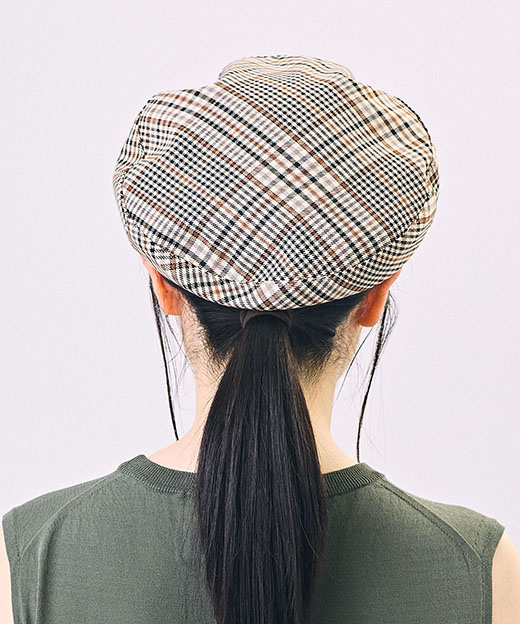 モデル頭囲：54cm 着用サイズ：ONESIZE