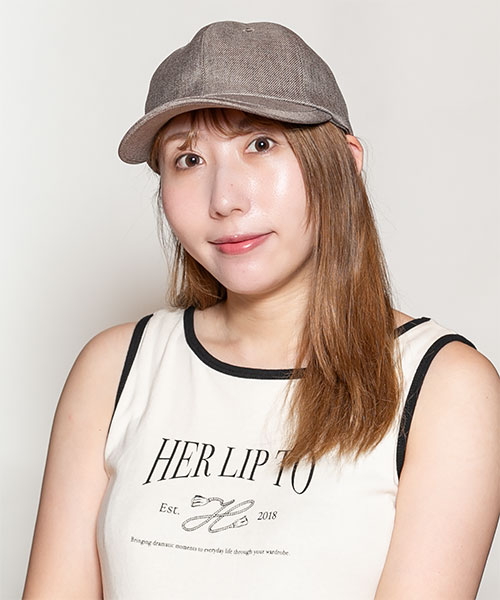 モデル頭囲：56cm 着用サイズ：ONESIZE