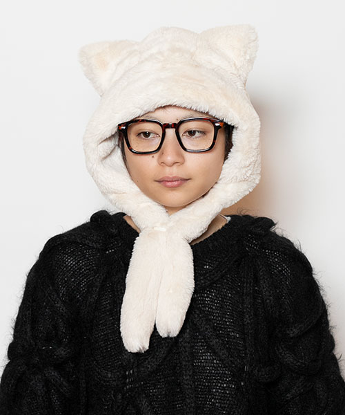 モデル頭囲：54cm 着用サイズ：ONESIZE
