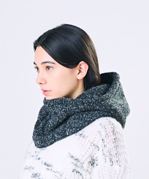 BOA PILE HOOD LIGHT BEIGE ONESIZE