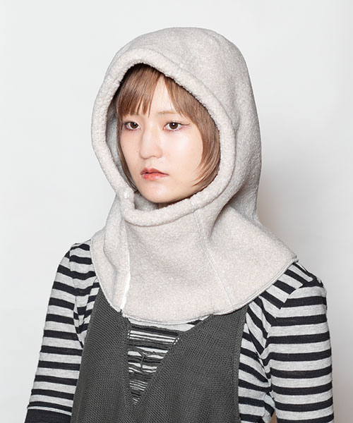 BOA PILE HOOD LIGHT BEIGE ONESIZE