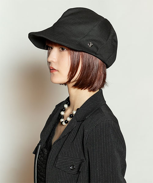 モデル頭囲：55cm 着用サイズ：ONESIZE