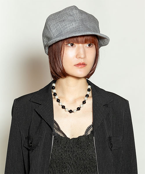 モデル頭囲：55cm 着用サイズ：ONESIZE