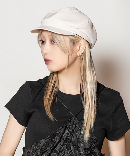 モデル頭囲：58cm 着用サイズ：ONESIZE