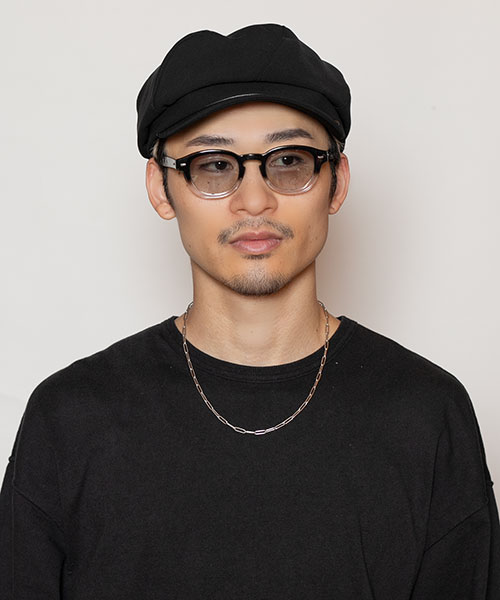 モデル頭囲：58.5cm 着用サイズ：ONESIZE