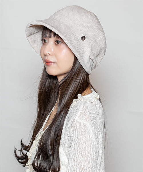 モデル頭囲：56 着用サイズ：ONESIZE
