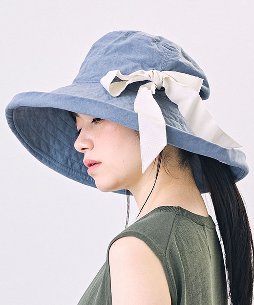 モデル頭囲：54cm 着用サイズ：ONESIZE