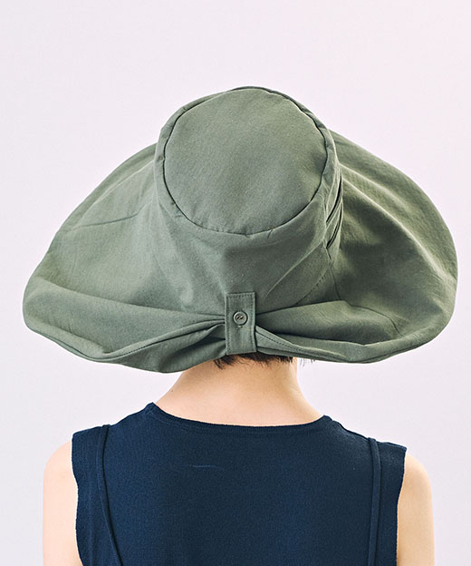 モデル頭囲：52cm 着用サイズ：ONESIZE