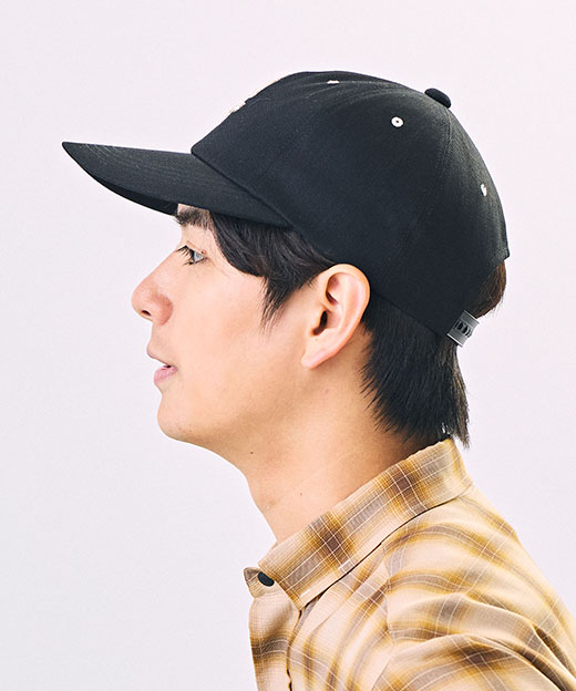 モデル頭囲：58cm 着用サイズ：ONESIZE