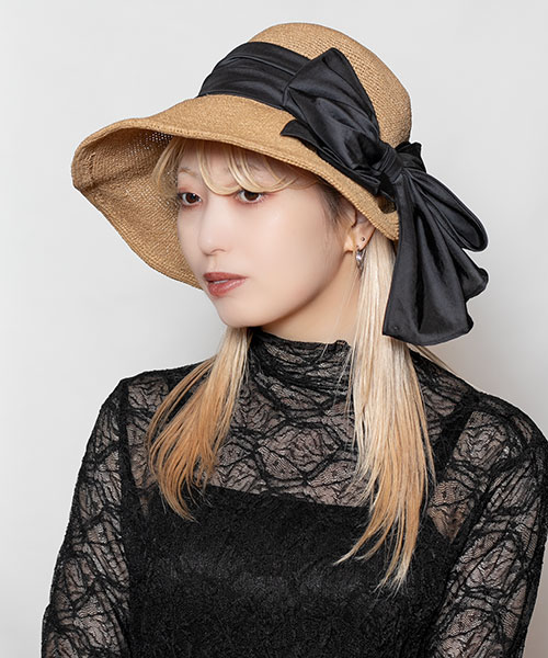 モデル頭囲：58cm 着用サイズ：ONESIZE