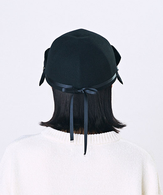モデル頭囲：55.5cm 着用サイズ：ONESIZE