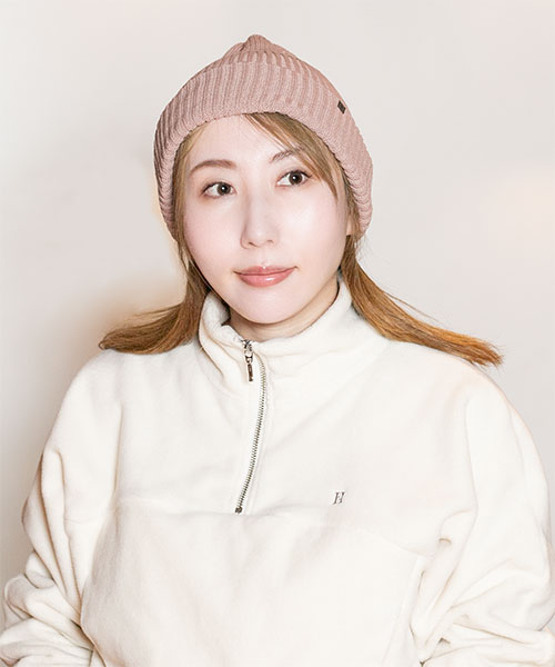 モデル頭囲：56cm 着用サイズ：ONESIZE