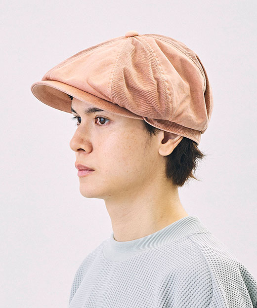 モデル頭囲：54.5cm 着用サイズ：ONESIZE
