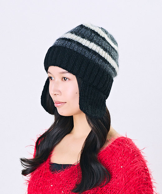 モデル頭囲：54cm 着用サイズ：ONESIZE
