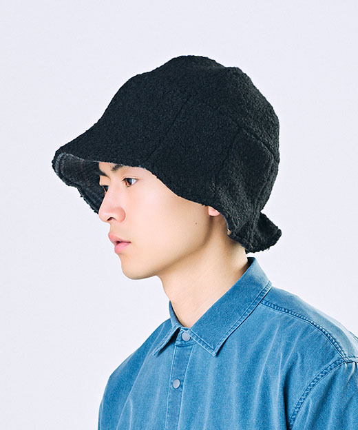 モデル頭囲：59cm 着用サイズ：ONESIZE