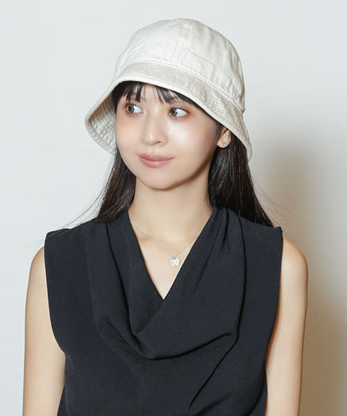 モデル頭囲：56cm 着用サイズ：ONESIZE